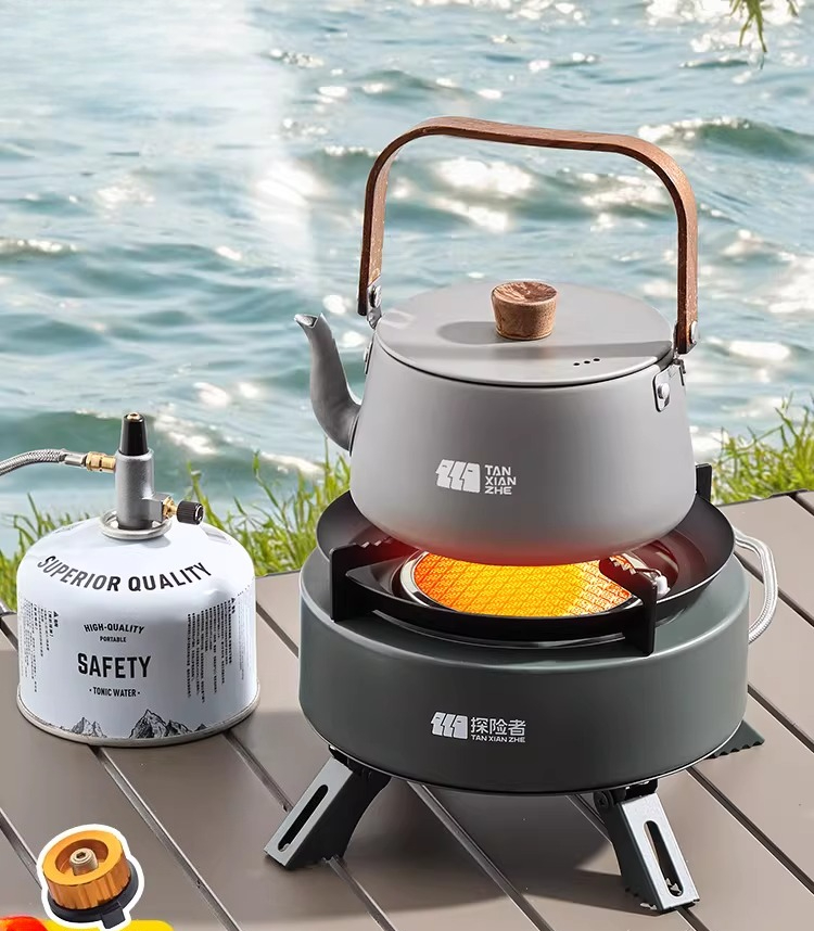 เตาแก๊สพกพาแบบแยกส่วน สำหรับตั - Camping Cooking Box Set บทวิจารณ์และราคา