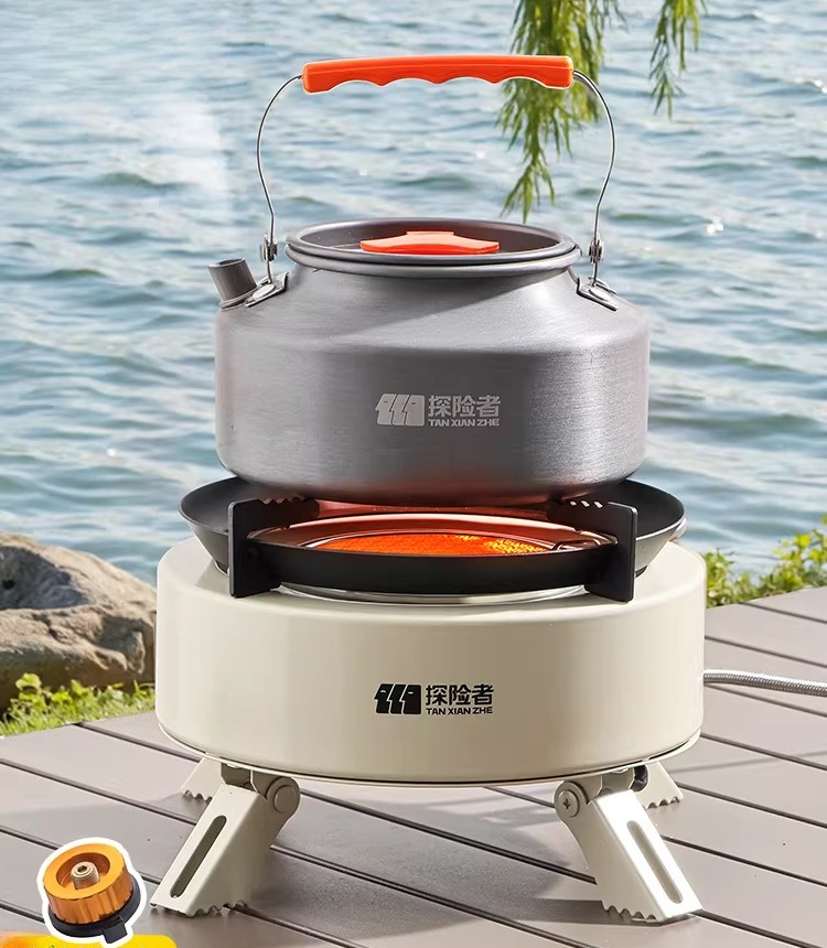 เตาแก๊สพกพาแบบแยกส่วน สำหรับตั - Camping Cooking Box Set บทวิจารณ์และราคา