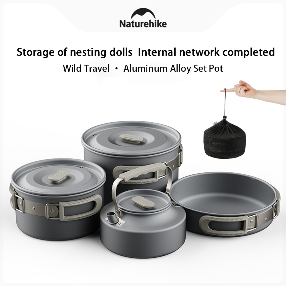 Naturehike ชุดหม้อกลางแจ้ง,อุป - Camping Hiking Cooking บทวิจารณ์และราคา