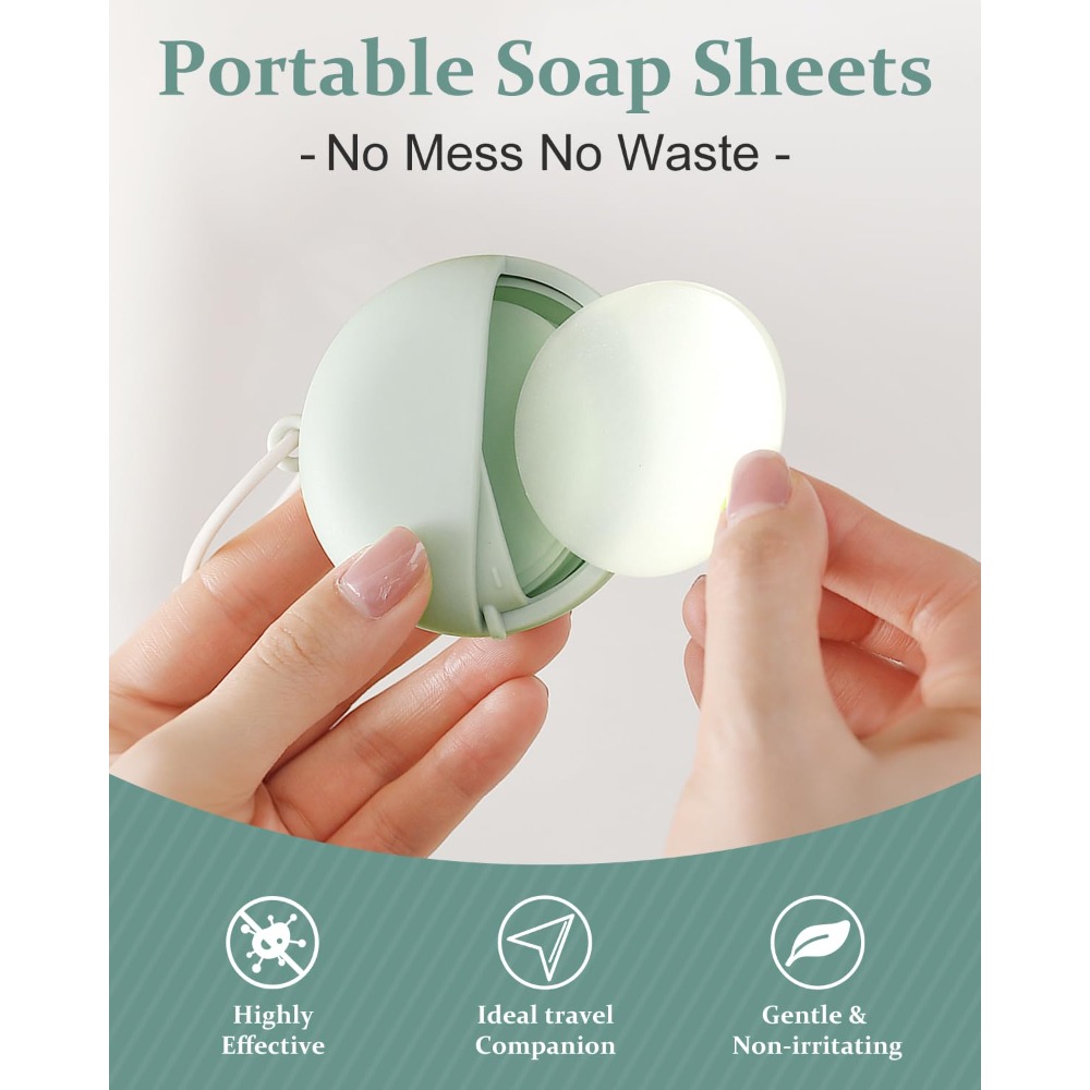 50 แผ่นแผ่นสบู่สําหรับ Camping - Biodegradable Soap Camp บทวิจารณ์และราคา