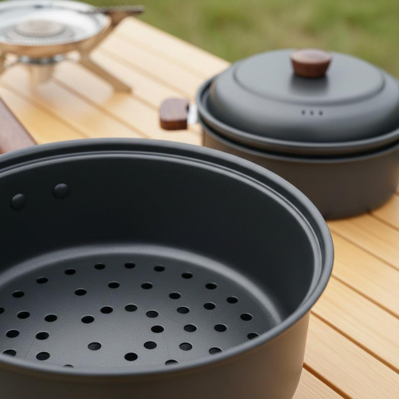 หม้อปรุงอาหารกลางแจ้ง 3 ลิตร น - Nesting Camping Cooking Set บทวิจารณ์และราคา