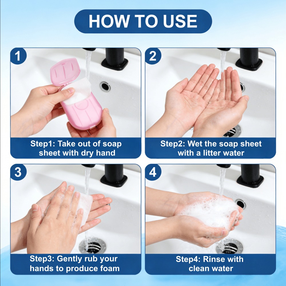 แผ่นสบู่กระดาษพกพา ย่อยสลายได้ - Biodegradable Soap Camp บทวิจารณ์และราคา